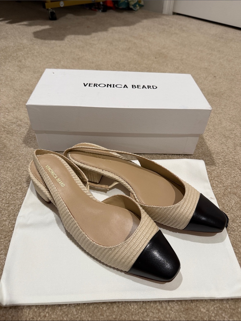 Veronica Beard Cecile Half d'Orsay Slingback Pump